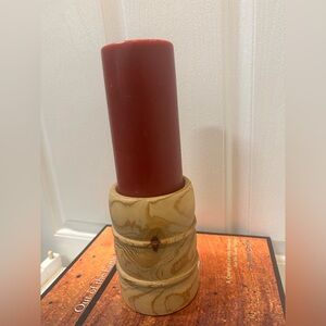 Elegant Wooden Candle Holder5.5”